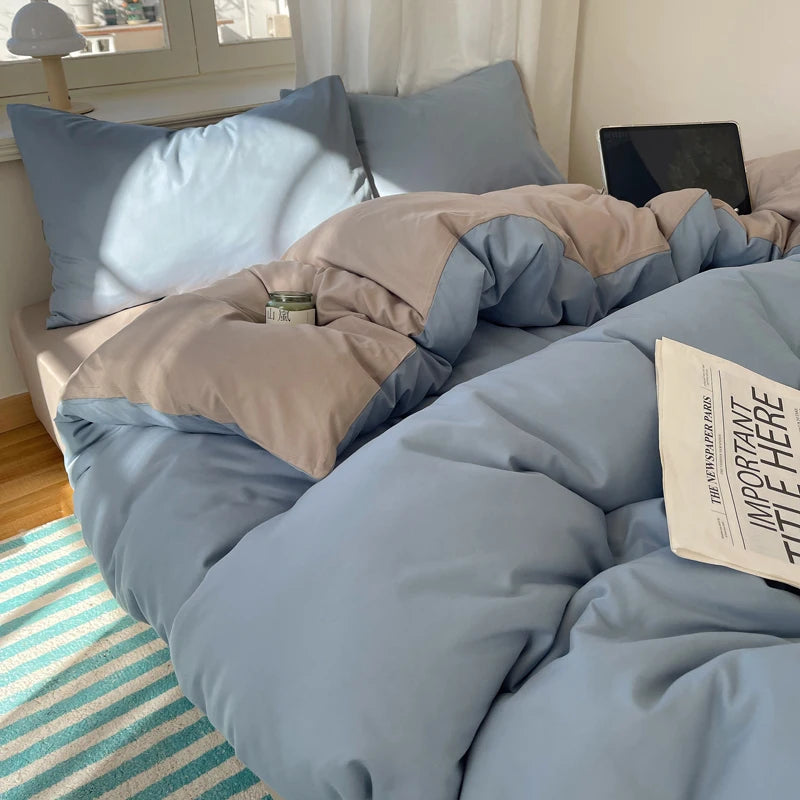 4-Piece 100% Cotton Bedding Set – Soft, Breathable & Premium Quality