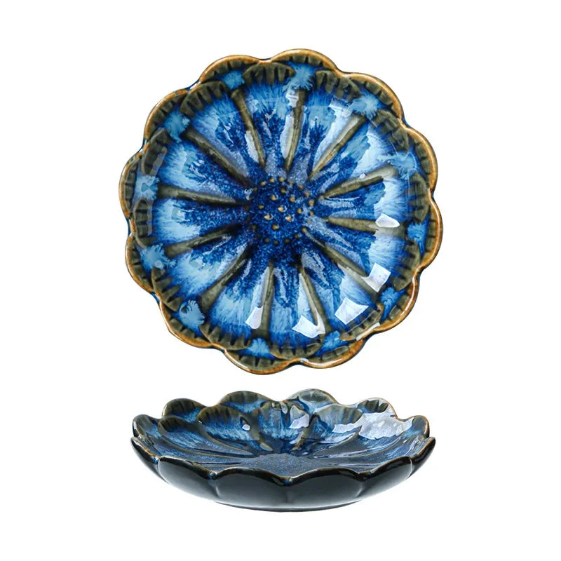 Japanese Ceramic Retro Plate – Mini Dipping Dish
