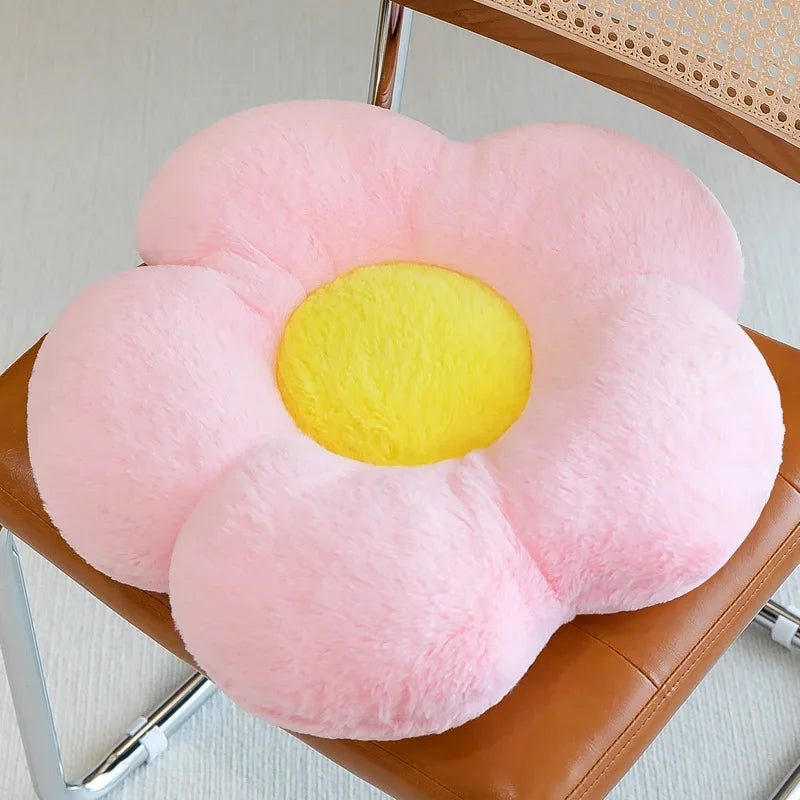 Soft Floral Shaped Plush Pillow