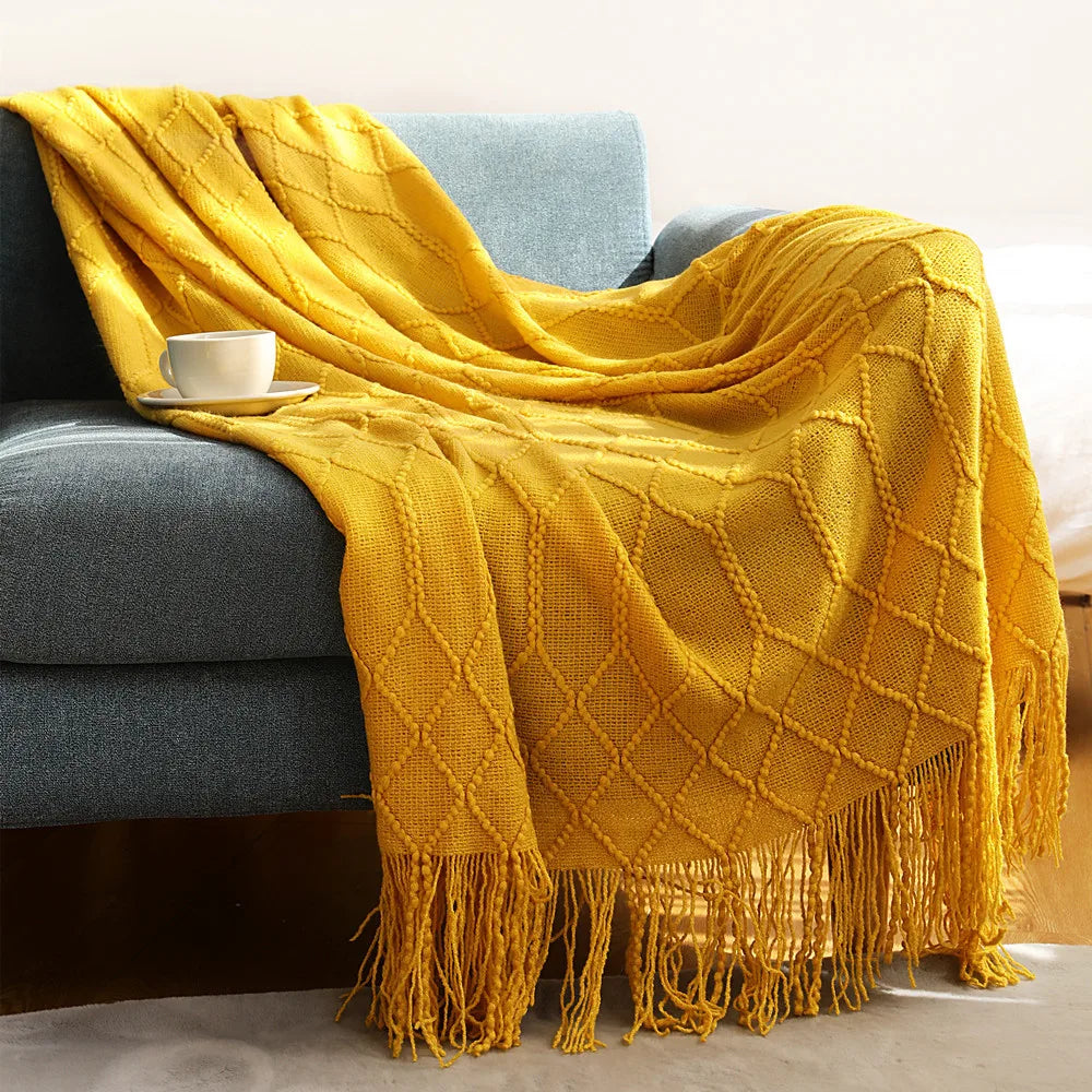Knitted Throw Blanket