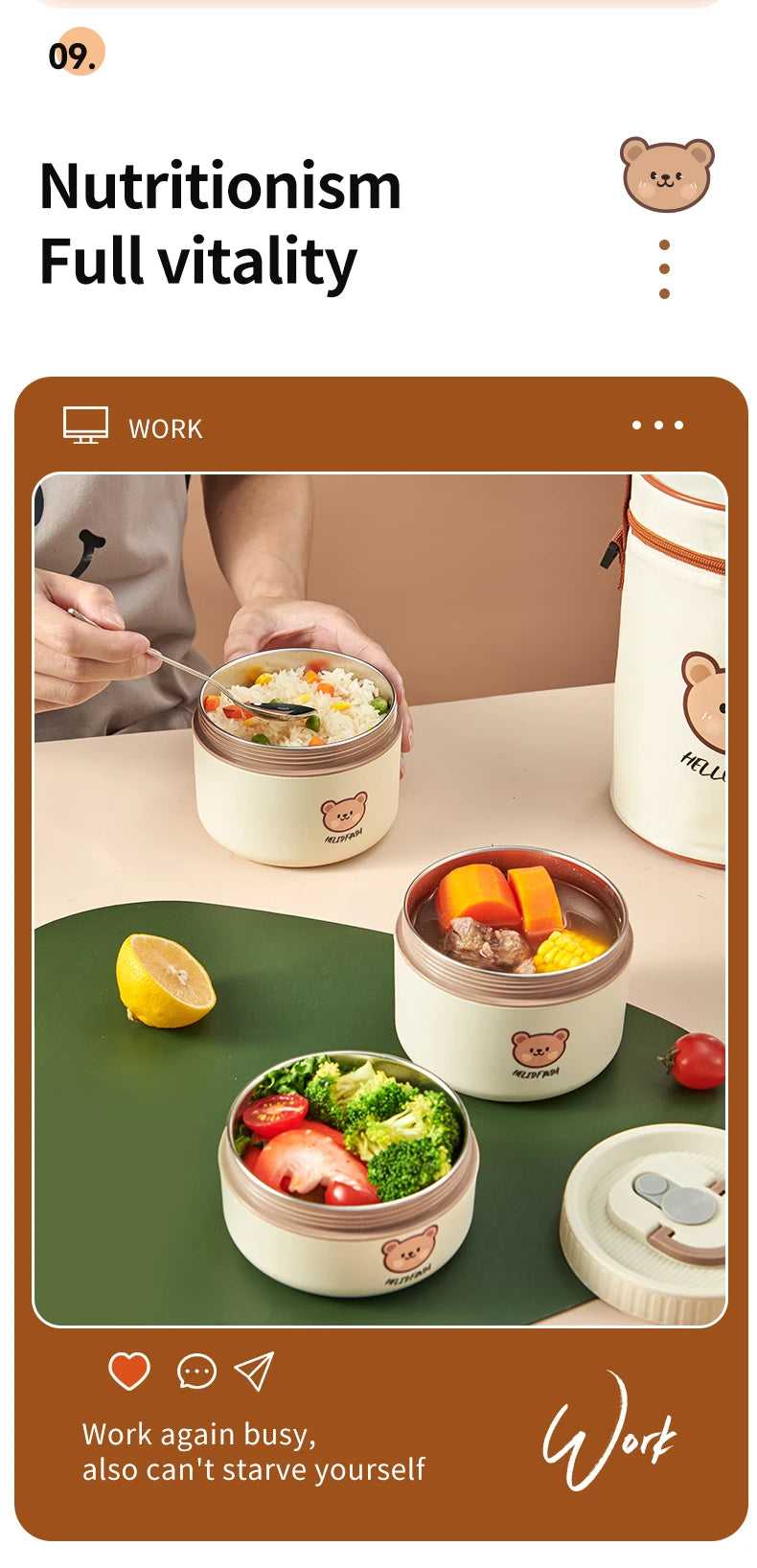 Thermal Stainless Steel Bento Lunch Box