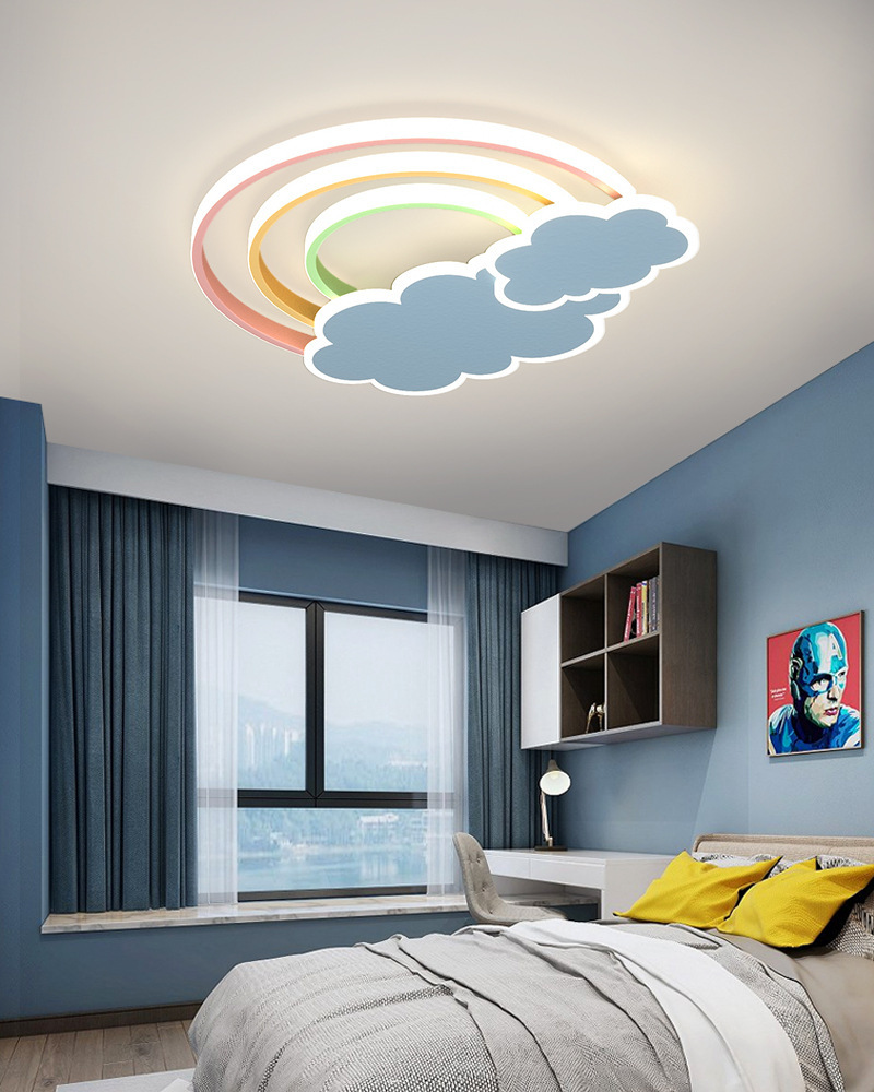 Cartoon Rainbow Clouds Ceiling Lamp